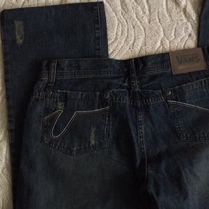 Vans Bootcut Low Rise Dark Wash Jeans Womens 9Jrs NWT